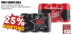 MCD Supermarkt FIRST CHOICE COLA aanbieding