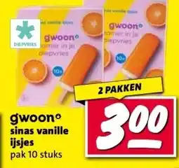 Nettorama gwoonº sinas vanille ijsjes aanbieding