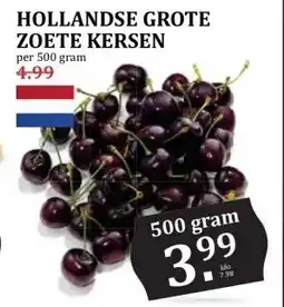 MCD Supermarkt HOLLANDSE GROTE ZOETE KERSEN aanbieding