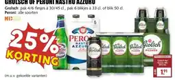 MCD Supermarkt GROLSCH OF PERONI NASTRO AZZURO aanbieding