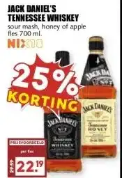 MCD Supermarkt JACK DANIEL'S TENNESSEE WHISKEY aanbieding