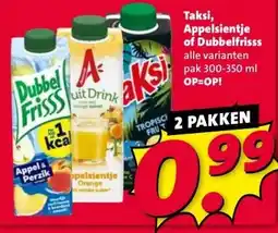 Nettorama Taksi, Appelsientje of Dubbelfrisss alle varianten aanbieding