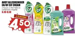 MCD Supermarkt ANDY ALLESREINIGER EN/OF CIF CREAM aanbieding
