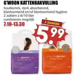 MCD Supermarkt G'WOON KATTENBAKVULLING aanbieding