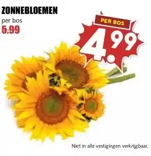 MCD Supermarkt ZONNEBLOEMEN aanbieding