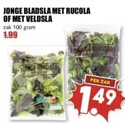 MCD Supermarkt JONGE BLADSLA MET RUCOLA OF MET VELDSLA aanbieding