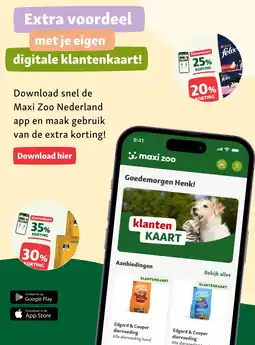 Maxi Zoo Download hier aanbieding