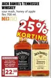 MCD Supermarkt JACK DANIEL'S TENNESSEE WHISKEY aanbieding