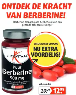 Lucovitaal Puur Berberine 500 mg aanbieding