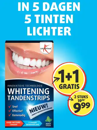 Lucovitaal WHITENING TANDENSTRIPS aanbieding
