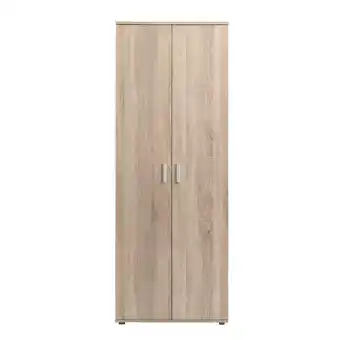 Leen Bakker Kast Inca 2-deurs - eikenkleur - 184x70x34,5 cm aanbieding