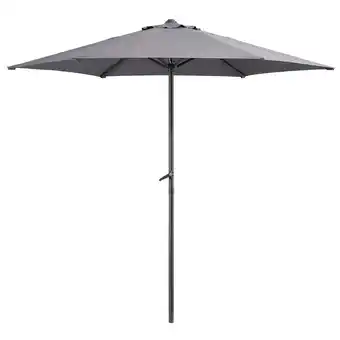 Leen Bakker Parasol Blanca - antraciet - Ø250 cm aanbieding