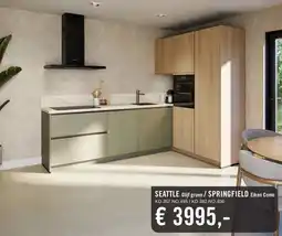 Keukendepot SEATTLE Olijf groen/ SPRINGFIELD Eiken Como aanbieding
