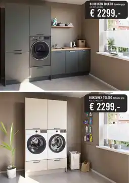Keukendepot BIJKEUKEN TOLEDO Schiefer grijs aanbieding
