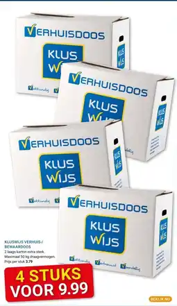 Kluswijs KLUSWIJS VERHUIS-/ BEWAARDOOS aanbieding