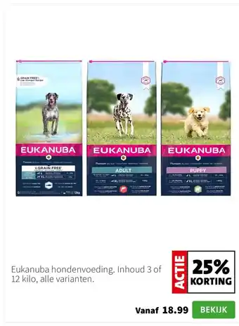 Intratuin Eukanuba hondenvoeding aanbieding