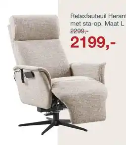 IN.HOUSE Relaxfauteuil Heranti met sta-op aanbieding