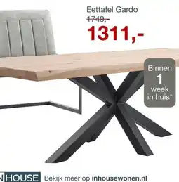 IN.HOUSE Eettafel Gardo aanbieding
