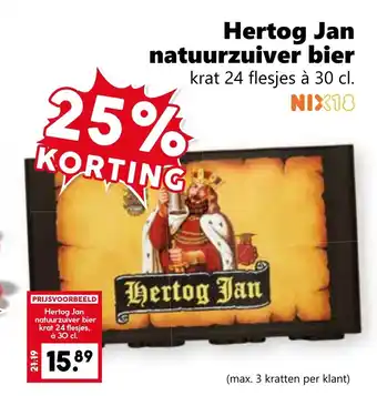 CoopCompact Hertog Jan natuurzuiver bier aanbieding