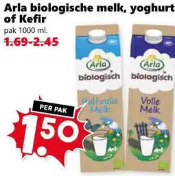CoopCompact Arla biologische melk, yoghurt of Kefir aanbieding