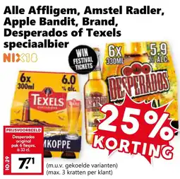 CoopCompact Alle Affligem, Amstel Radler, Apple Bandit, Brand, Desperados of Texels speciaalbier aanbieding