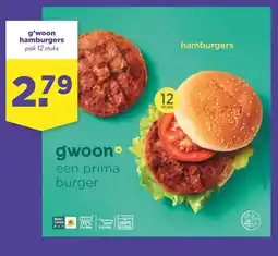 Coop g'woon hamburgers aanbieding