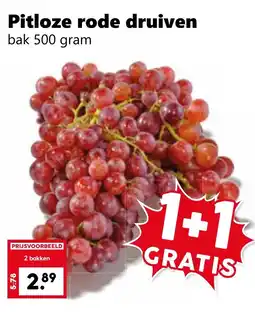 Coop Pitloze rode druiven aanbieding