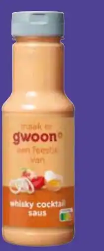Coop g'woon whiskey cocktailsaus aanbieding