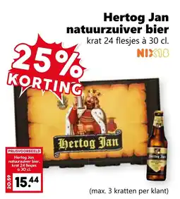Coop Hertog Jan natuurzuiver bier aanbieding