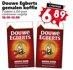 Coop Douwe Egberts gemalen koffie aanbieding