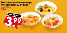Coop Fruitbowl meloen medley of luxe meloen/mango, aanbieding