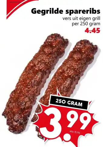 Coop Gegrilde spareribs aanbieding