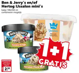 Coop Ben & Jerry's en/of Hertog IJssalon mini's aanbieding