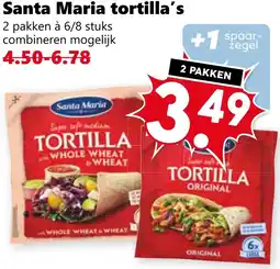 Coop Santa Maria tortilla's aanbieding