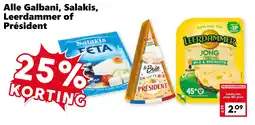 Coop Alle Galbani, Salakis, Leerdammer of Président aanbieding