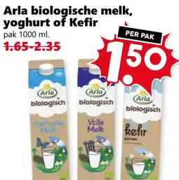Coop Arla biologische melk, yoghurt of Kefir aanbieding