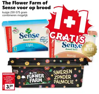 Coop The Flower Farm of Sense voor op brood aanbieding