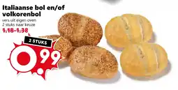 Coop Italiaanse bol en/of volkorenbol aanbieding