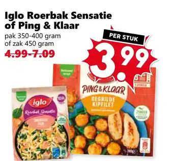 Coop Iglo Roerbak Sensatie s of Ping & Klaar aanbieding