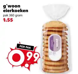 Coop g'woon eierkoeken aanbieding