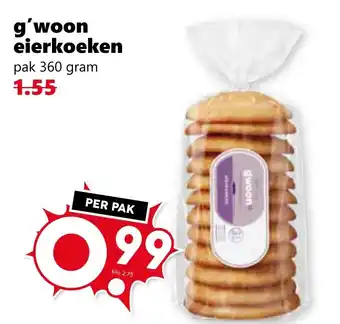 Coop g'woon eierkoeken aanbieding