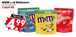 Coop M&M's of Maltesers aanbieding