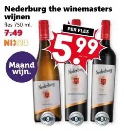 Coop Nederburg the winemasters wijnen aanbieding