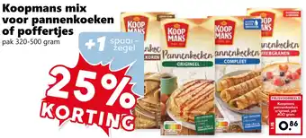 Coop Koopmans mix voor pannenkoeken of poffertjes aanbieding