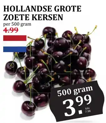 Coop HOLLANDSE GROTE ZOETE KERSEN aanbieding