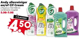 Coop Andy allesreiniger en/of Cif Cream aanbieding