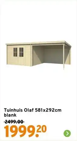 GAMMA Tuinhuis Olaf 581x292cm blank aanbieding