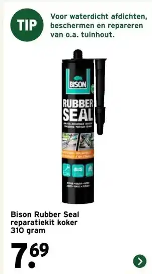 GAMMA Bison Rubber Seal reparatiekit koker 310 gram aanbieding