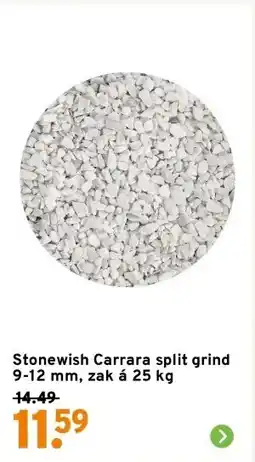 GAMMA Stonewish Carrara split grind 9-12 mm, zak á 25 kg aanbieding
