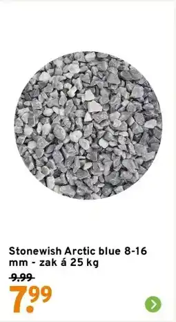 GAMMA Stonewish Arctic blue 8-16 mm - zak á 25 kg aanbieding
